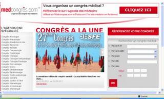 Annonces des Congrès Médicaux sur le Web