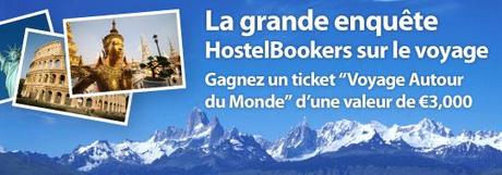 Thumbnail survey Gagnez un voyage autour du monde en participant à la grande enquête d’HostelBookers!