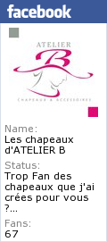 Devenez Fan des Chapeaux d'Atelier B sur facebook