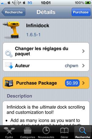 InfiniDock : une infinité d’apps dans le dock