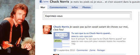 Chuck Norris débarque sur Facebook