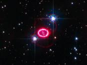 interactions supernova 1987A observées détail avec Hubble