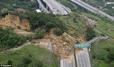 26 Avril 2010 ! Impressionnant glissement de terrain à Taiwan !!