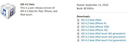 Comment installer l'iOS 4.2 Beta sur iPad, iPhone, iPod Touch...