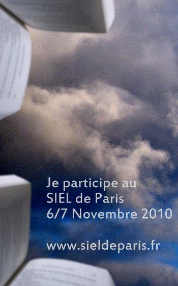 Salon du Livre à la BNF de Paris (SIEL de Paris) / 6 & 7 novembre 2010