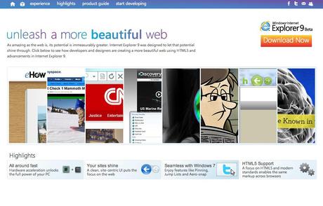 Microsoft Internet Explorer 9 - Beauty of the web