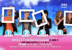 Senna, Benoit, Thomas et Chrismaëlle nominés