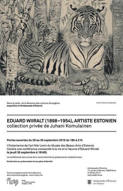 Eduard Wiiralt: expo à l'ambassade d'Estonie