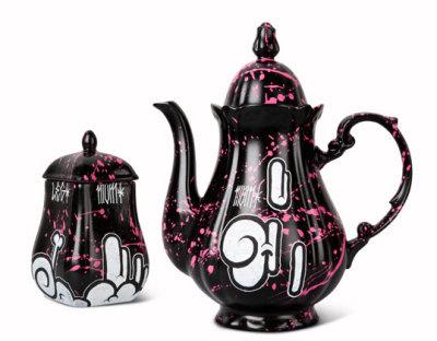 Vaisselle Chic graphiti !