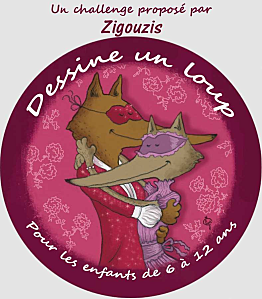 Dessine un loup - Zigouzis - Eve Grosset