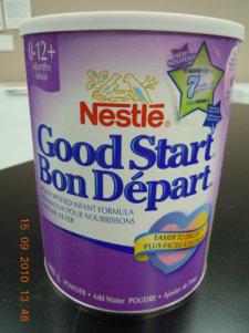 boîtes de préparation pour nourrissons Bon Départ de marque Nestlé