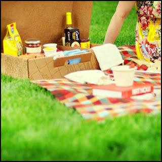 Un pic-nic avec lunchbox  bio-dégradable...!
