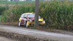 Rallye: poteau virage maudit (Short Rally Staden 2010)