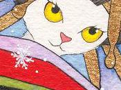 Blog d'aquarelles thème chats kimono