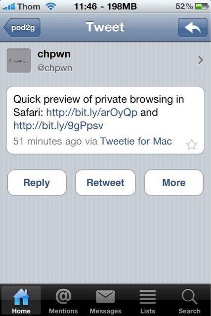 Covert : Private Browsing Safari