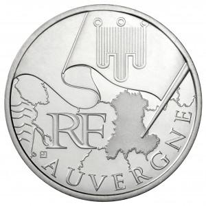 Une pièce de 10 euros en argent consacrée aux régions