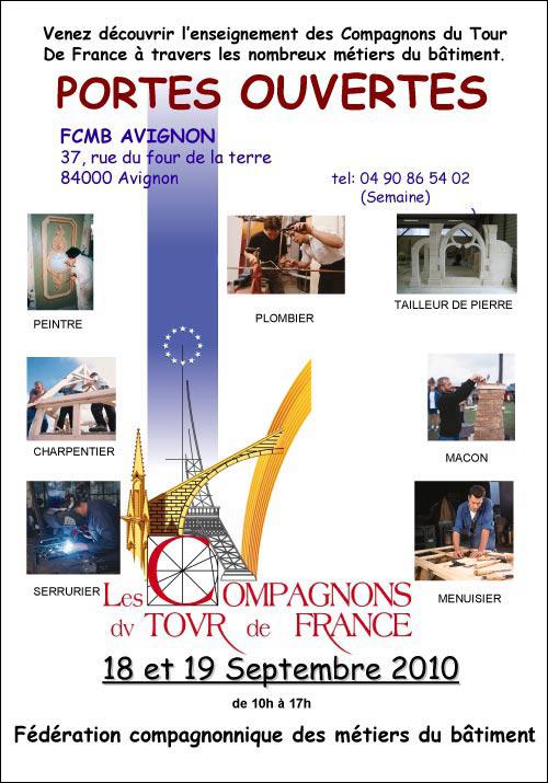 Journées portes ouvertes à la Fédération Compagnonnique des Métiers du Bâtiment d'Avignon