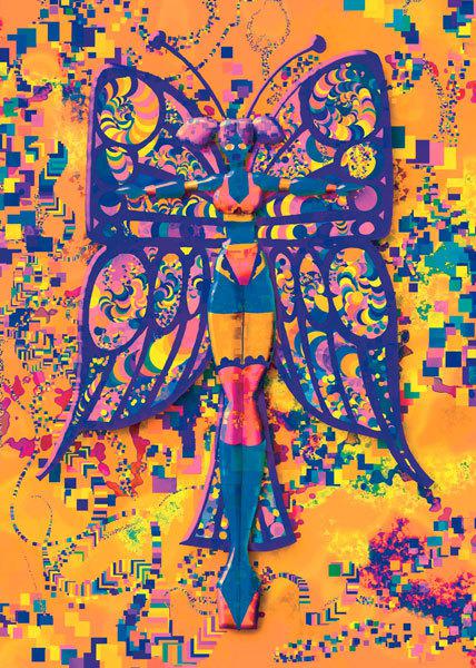 Papillon bleu (Jean-Baptiste Besnard)