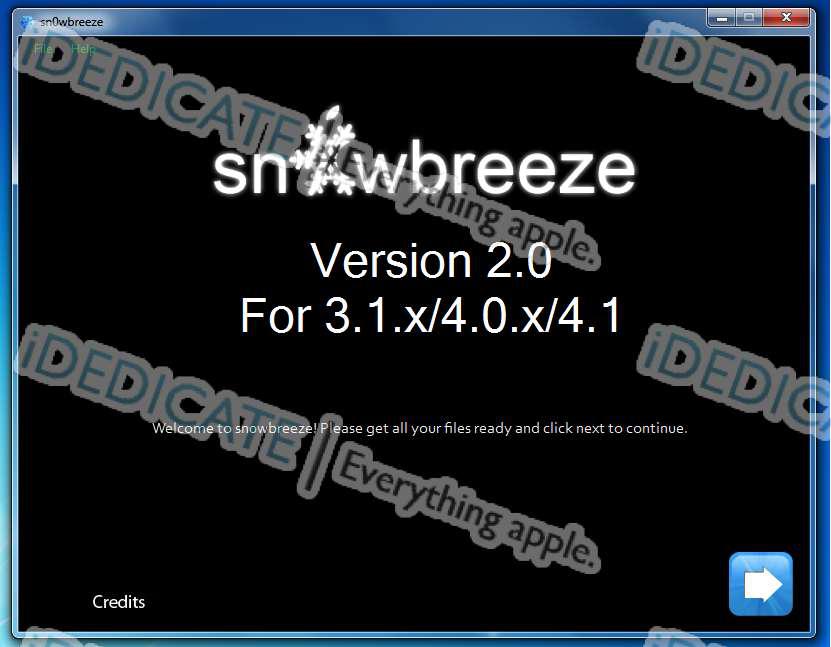Jailbreak iOS 4.1 Sn0wbreeze 2.0 disponible ce mercredi sur Windows