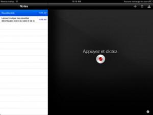 La reconnaissance vocale pour iPad (et iPhone)