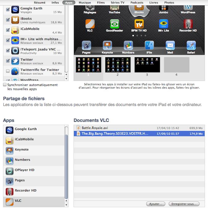 Astuce – Supprimer un document de l’iPad depuis iTunes