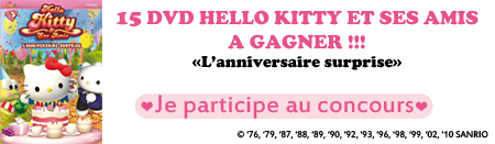 CONCOURS ! 15 DVD Hello kitty et ses amis à gagner !!