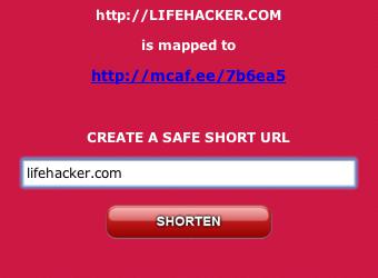 McAf.ee Shortens Links with Built-In Security Scanning