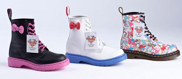 ♠ Dr. Martens et Sanrio fêtent ensembles leur 50ème anniversaire et s'associent pour une collection de chaussures ♠