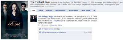 Eclipse USA : recettes à ce jour