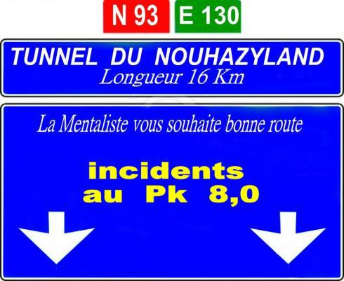 incident dans le tunnel au Pk 8