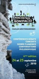 IV ème édition des rencontres à Bonifacio aujourd'hui et demain : Le programme.
