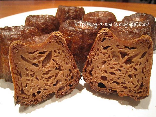 Cannelés bordelais chocolatés
