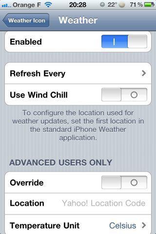 Weathericon : boosté l’application météo aux hormones !