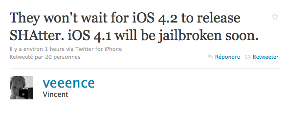 Greenpois0n n’attendra pas la sortie de l’iOS 4.2