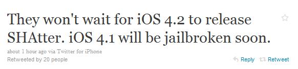 GreenPois0n arrivera avant l'iOS 4.2 sur iPhone...