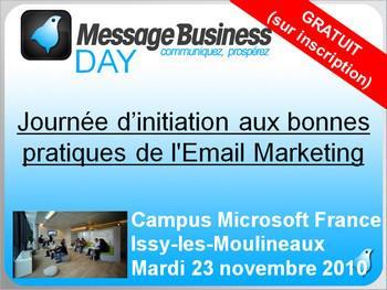 Message Business Day, le 23 novembre au Campus Microsoft France