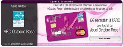 Octobre Rose 2010 : une carte bancaire solidaire pour soutenir la lutte contre le cancer du sein
