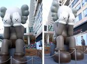 Kaws passing through companion harbour city hong kong