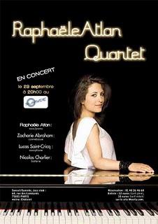 Concert Jazz avec Raphaële Atlan Quartet