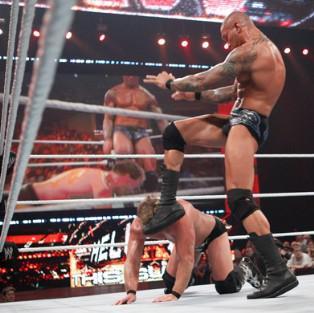 Chris Jericho blessé par Randy Orton