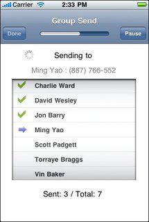 GroupSMS: Envoyez vos SMS par groupe sur iPhone...