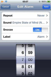 PlayAwake pour choisir la musique de son réveil en iPhone...