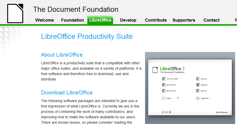 LibreOffice, remplaçant d’OpenOffice