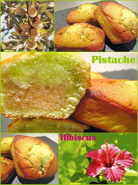 Mini-Cakes à la Pistache & Hibiscus