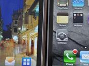 Comparatif écrans iPhone Galaxy Nexus Droid...