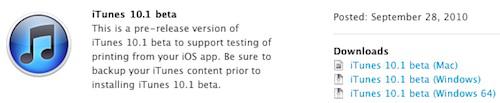 iOS 4.2 ßêta 2 et iTunes 10.1 ßêta disponibles au téléchargement