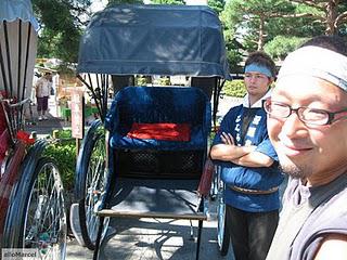 Tireur de pousse-pousse au Japon 人力車