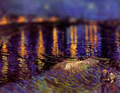 Van Gogh en tilt-shift, c’est la classe ! (via mikropikol.net)