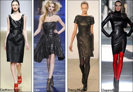 defile Focus sur la robe en cuir