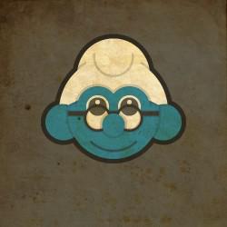 Schtroumpf à lunettes